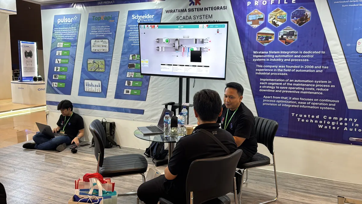 Booth WSI memperkenalkan solusi SCADA